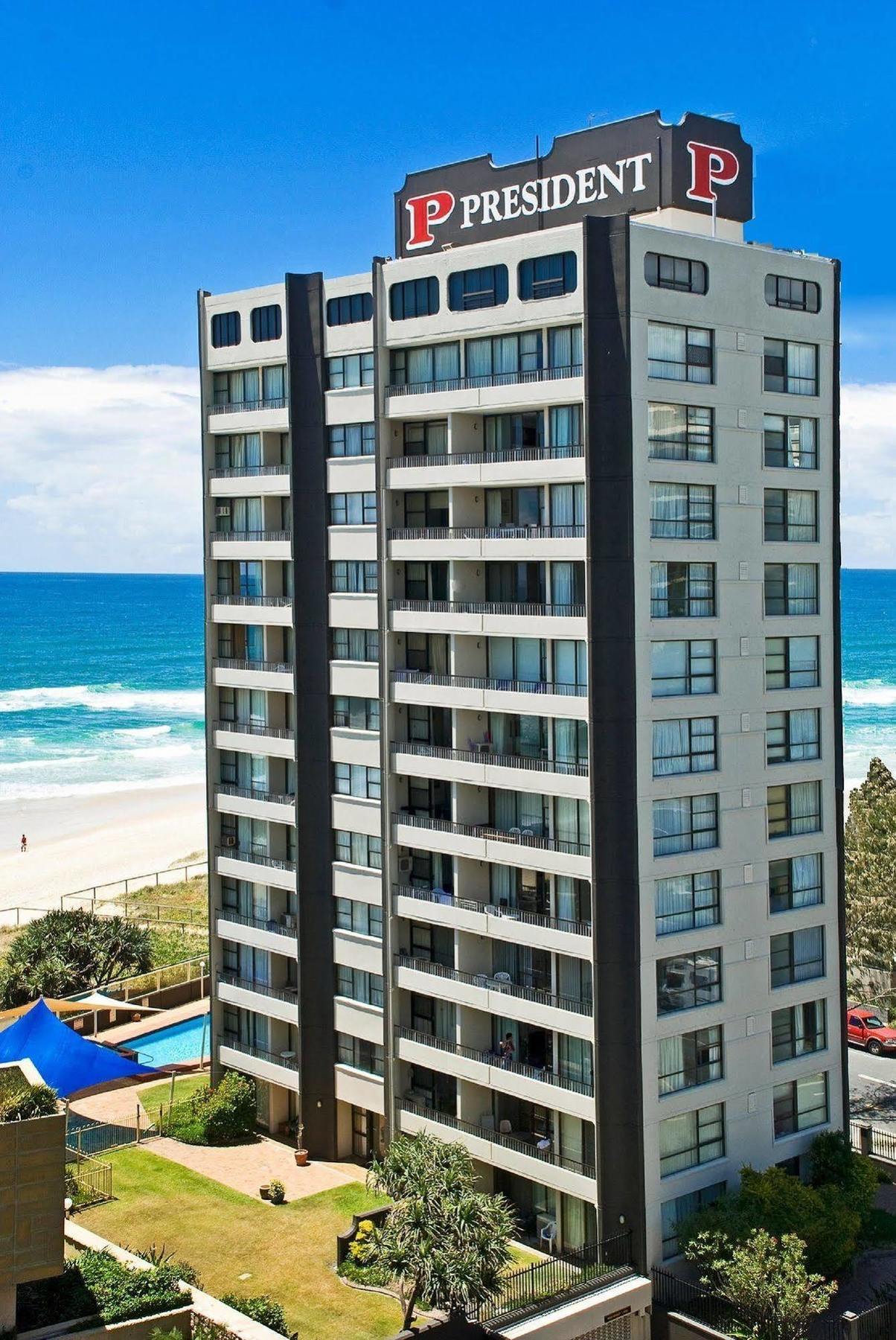President Holiday Apartments - Absolute Beachfront 黄金海岸 外观 照片
